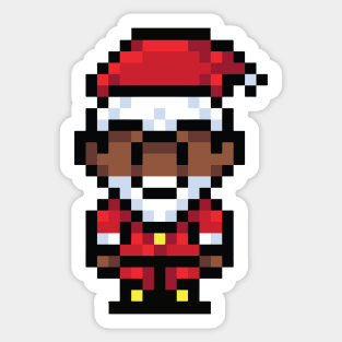 8bit Santa Claus // Funny Retro Santa Sticker